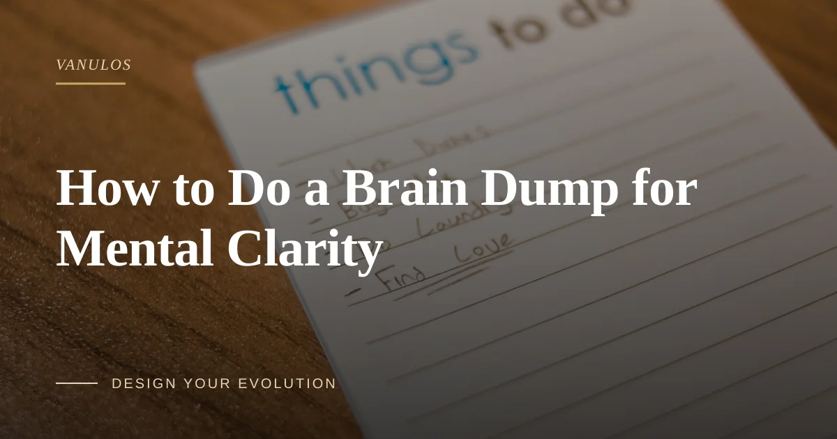 How to Do a Brain Dump for Mental Clarity