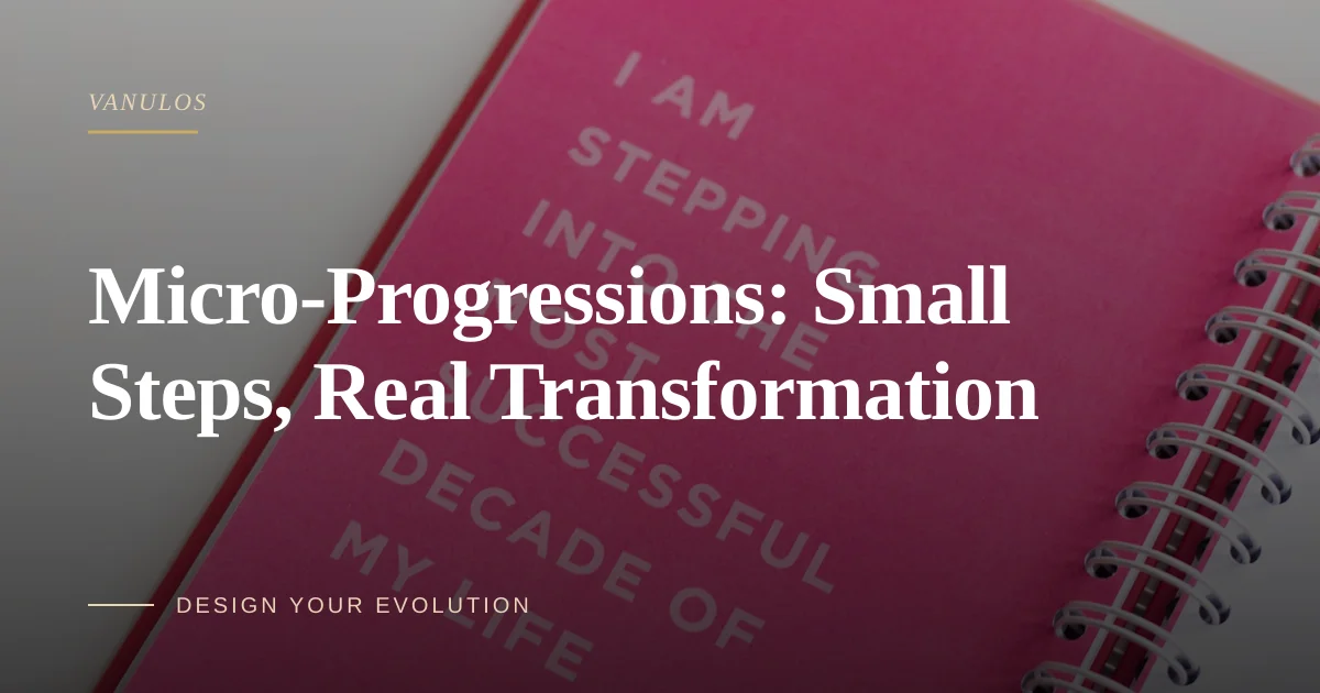 Micro-Progressions: Small Steps, Real Transformation