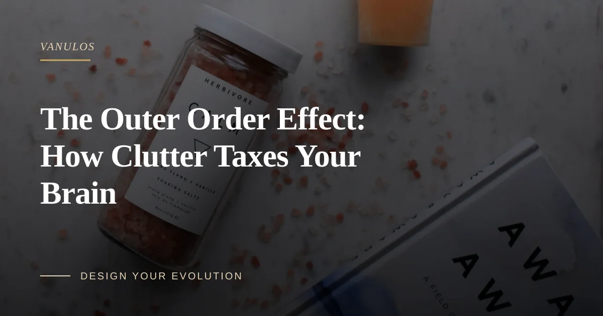 The Outer Order Effect: How Clutter Taxes Your Brain