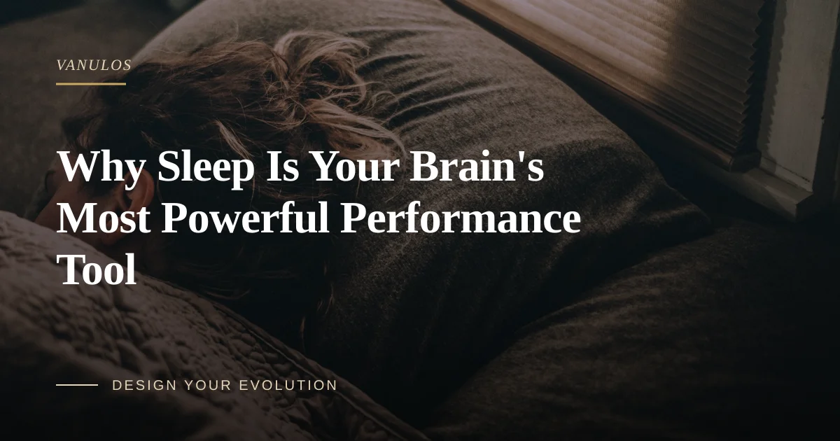 Why Sleep Is Your Brain's Most Powerful Performance Tool