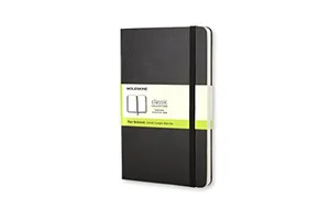 Moleskine Classic Notebook — Large, Hardcover, Plain, Black (240 pages)
