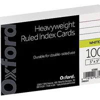 Oxford Ruled Index Cards