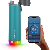 HidrateSpark PRO smart water bottle glowing hydration reminder